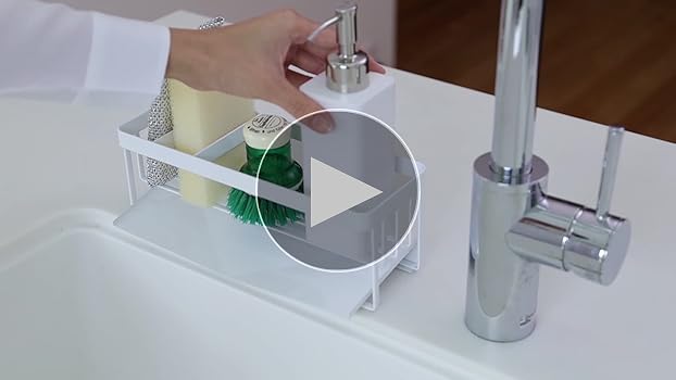 Amazon｜山崎実業(Yamazaki) 水が流れるスポンジ&ボトルホルダー